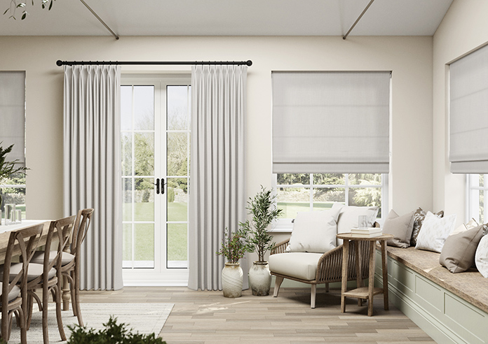 Laura Ashley Swanson, Oyster - Roman Blind - Image 3